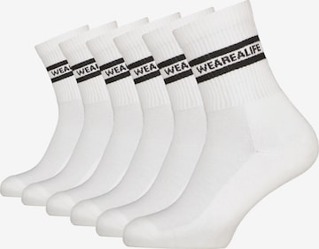 alife & kickin Socks 'HenjaAK' in White: front