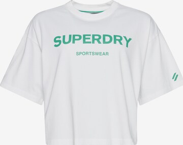 T-shirt Superdry en blanc : devant