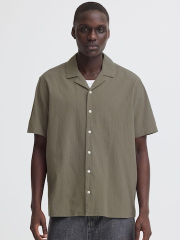 BLEND Comfort Fit Kurzarmhemd ' BHAvan ' in Grün
