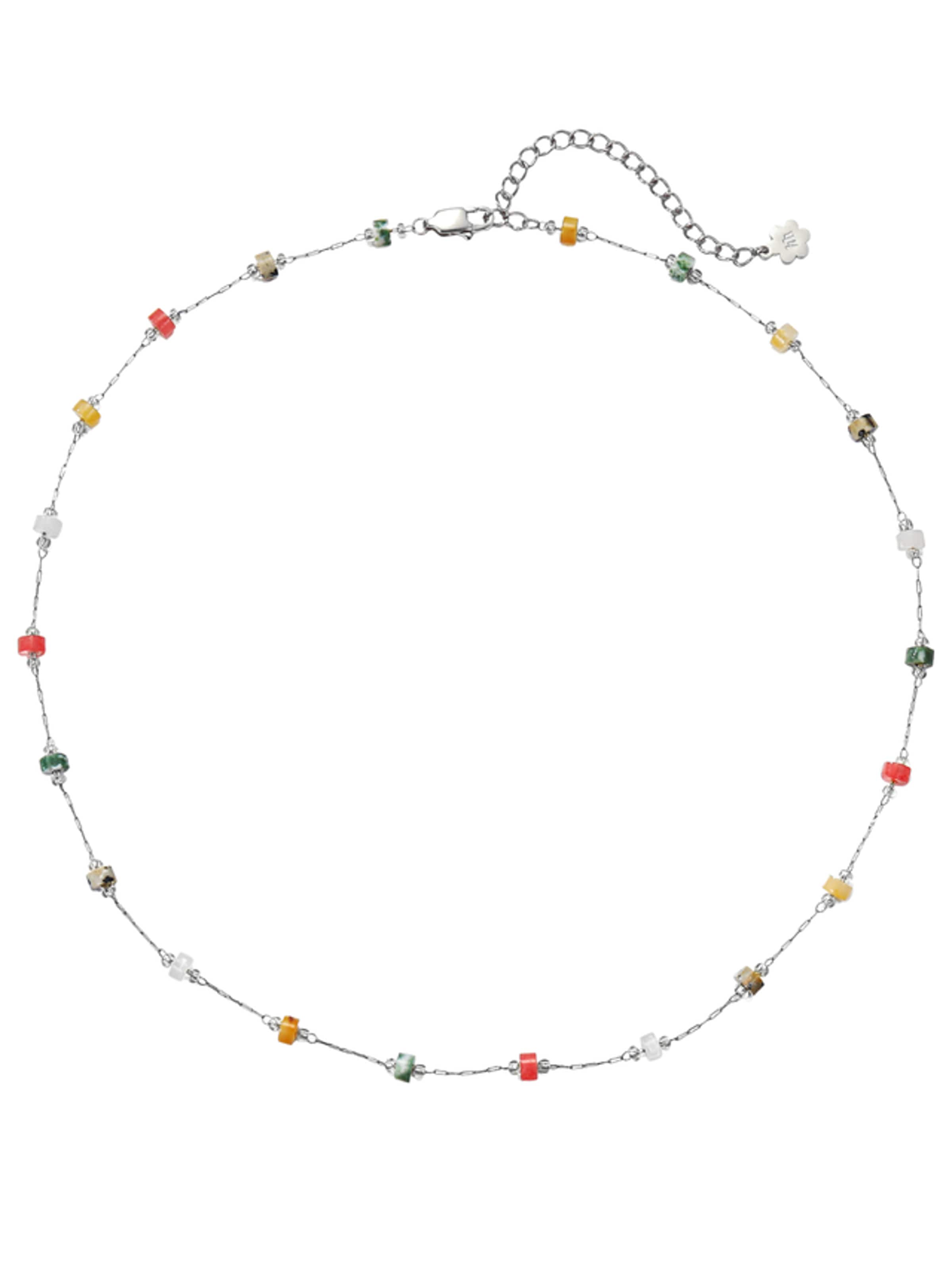 Hey Happiness - Cadena 'Earth Glow' en plata: frente