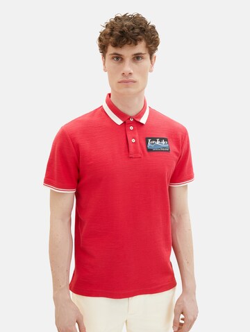 TOM TAILOR Poloshirt in Rot: predná strana