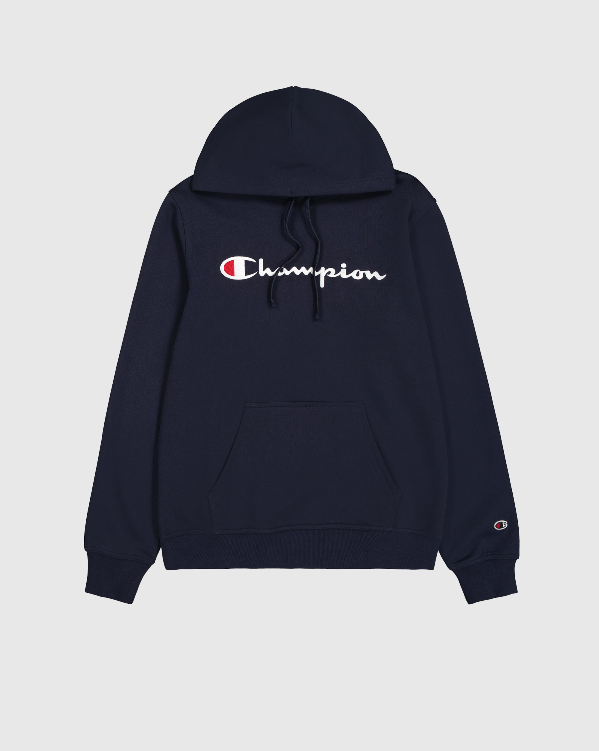 Blue and white champion hoodie deals