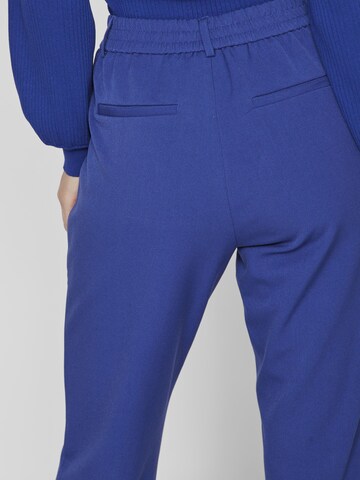 VILA Slim fit Pleat-Front Pants 'VIVARONE' in Blue