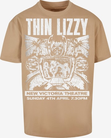 Maglietta 'Thin Lizzy - New Victoria Theatre' di Merchcode in beige: frontale