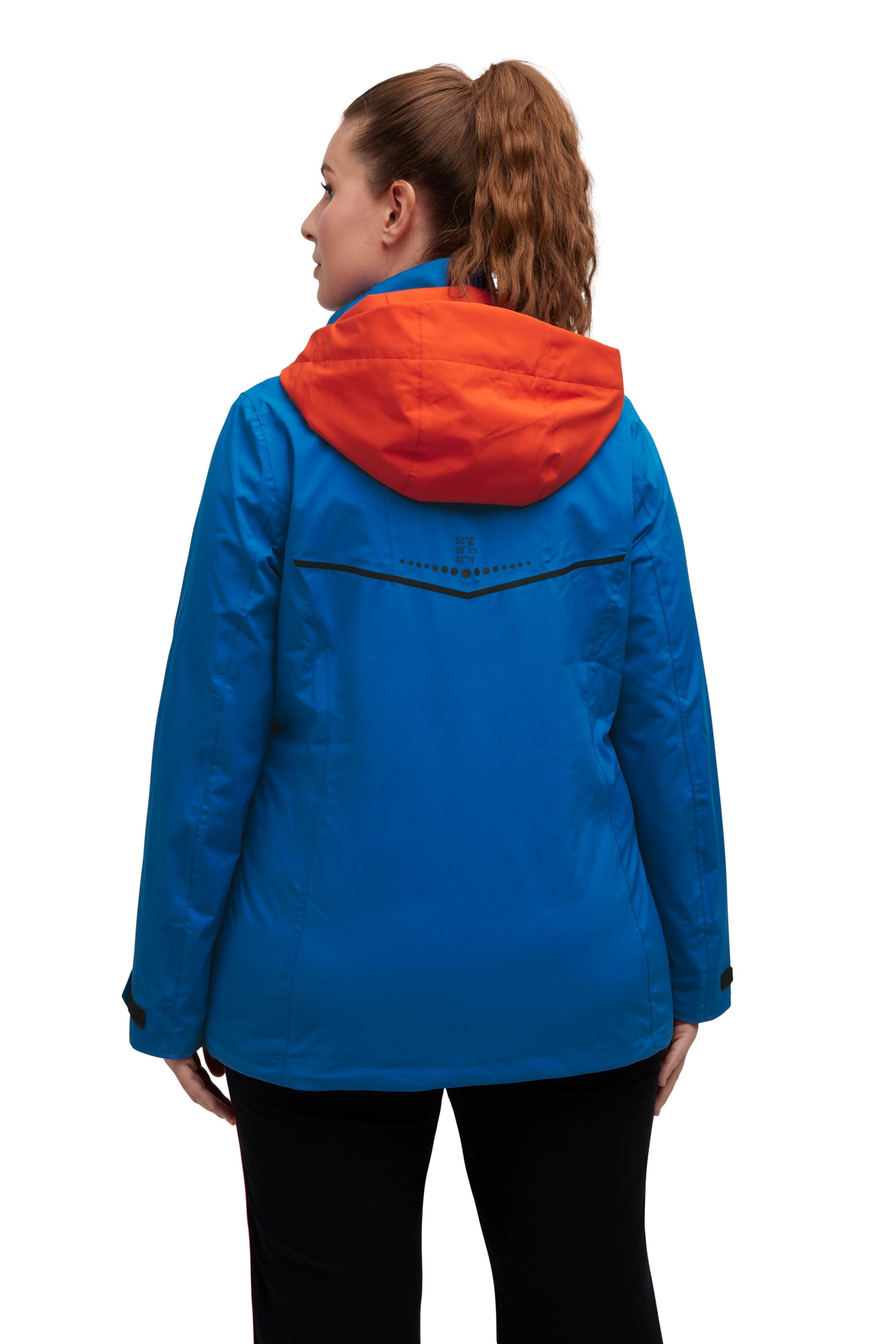 Ulla Popken Weatherproof jacket in Blue