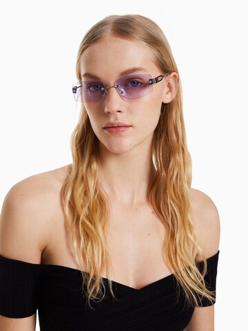 Bershka Sunglasses in Purple