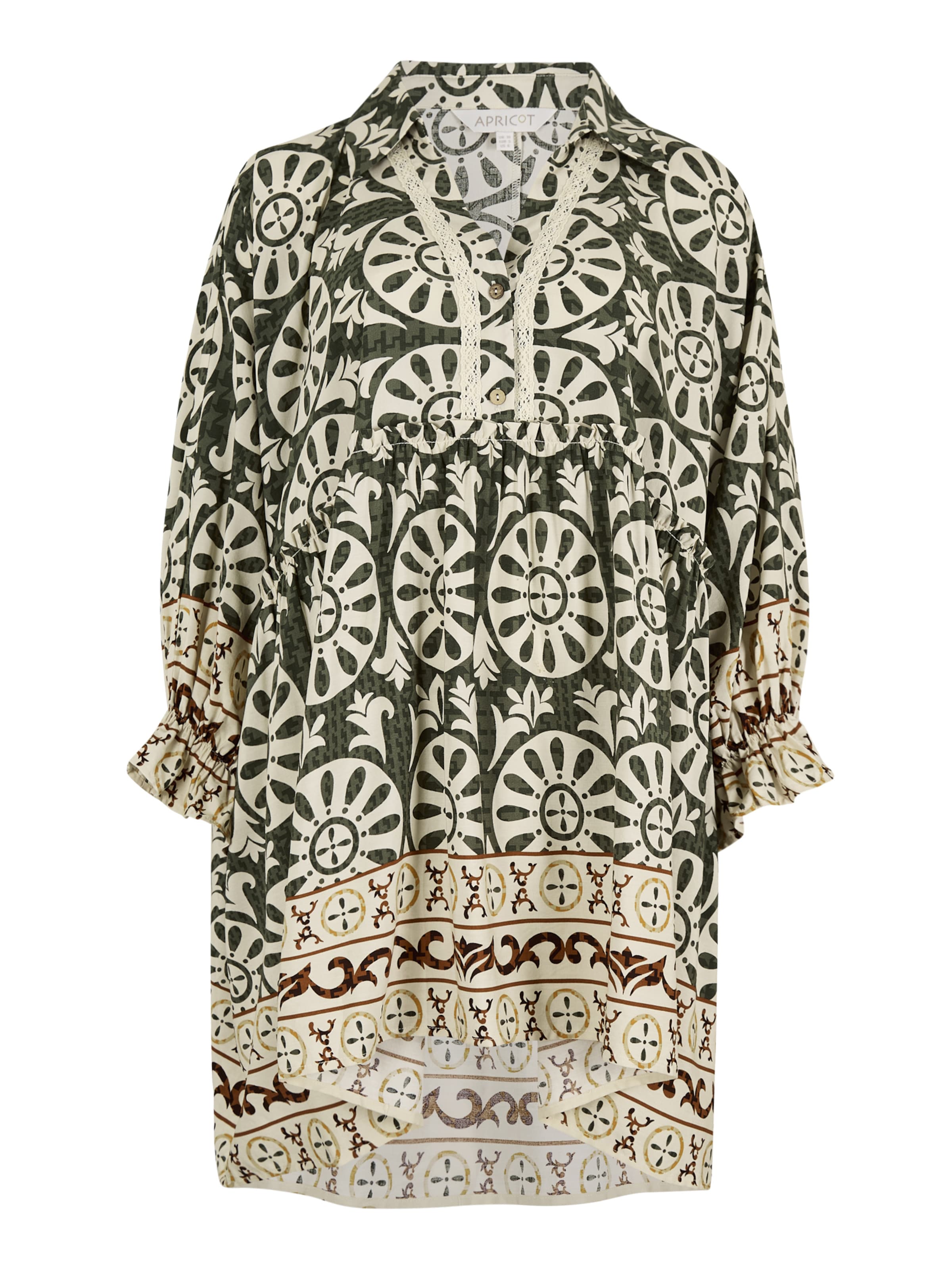 Apricot Blouse ' ' in Groen: voorkant