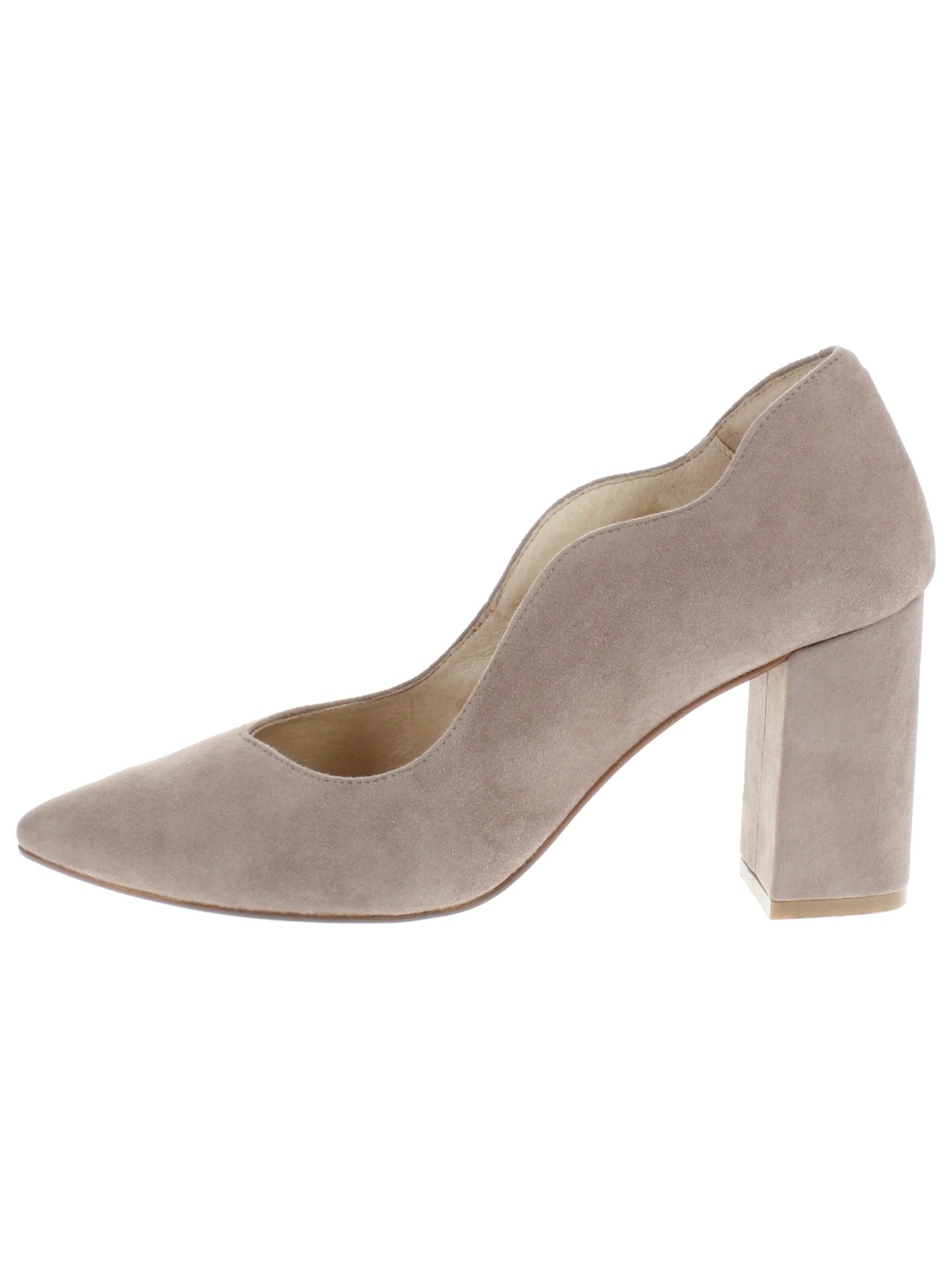 XAVER LUIS Schuhmanufaktur Pumps 'JULI - mit Blockabsatz' in Purple: front