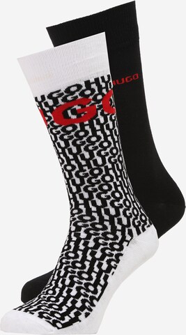 HUGO Socks 'ALLOVER' in White: front