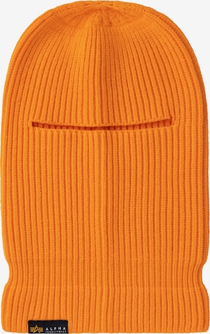 ALPHA INDUSTRIES Čiapky - Oranžová: predná strana