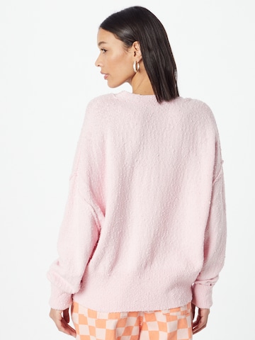 Free People Cardigan 'FOUND MY FRIEND' i pink