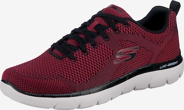 Baskets basses 'Summits Brisbane' SKECHERS en rouge : devant