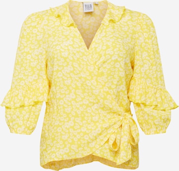 Rock Your Curves by Angelina K. Blouse in Yellow: front