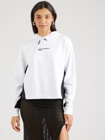 KARL LAGERFELD JEANS Свитшот в Белый: спереди
