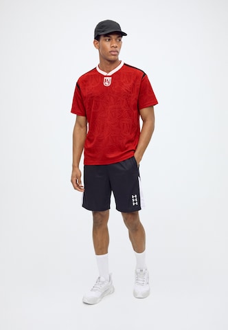 UNDER ARMOUR Functioneel shirt 'Terrace' in Rood