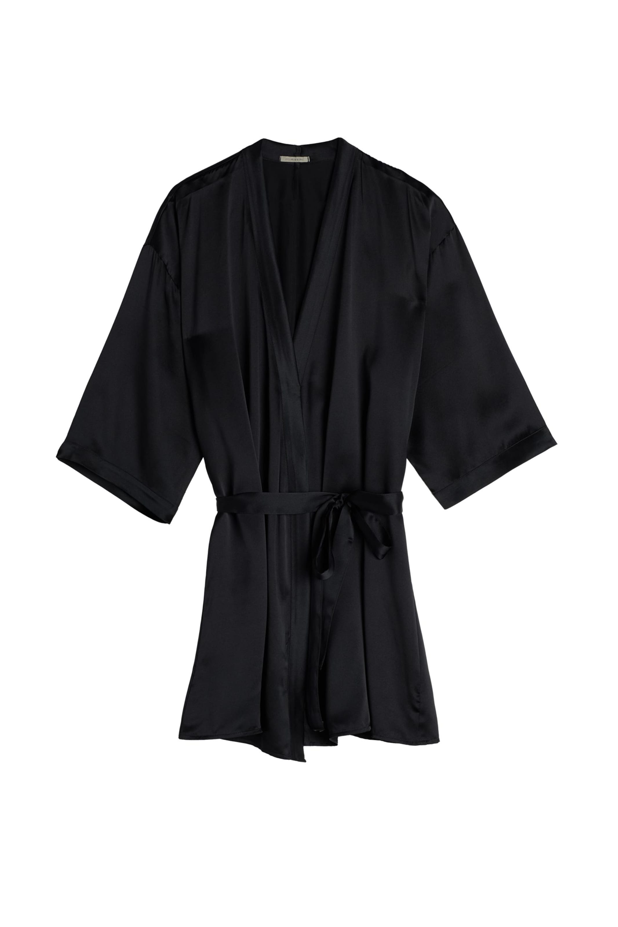 INTIMISSIMI Morgenmäntel in Schwarz: Vorderseite