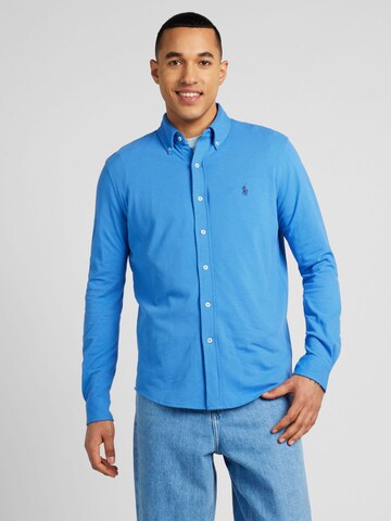 Polo Ralph Lauren Slim fit Overhemd in Blauw: voorkant