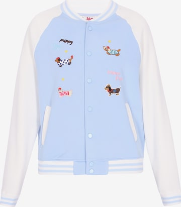 MYMO - Casaco meia-estação em azul: frente