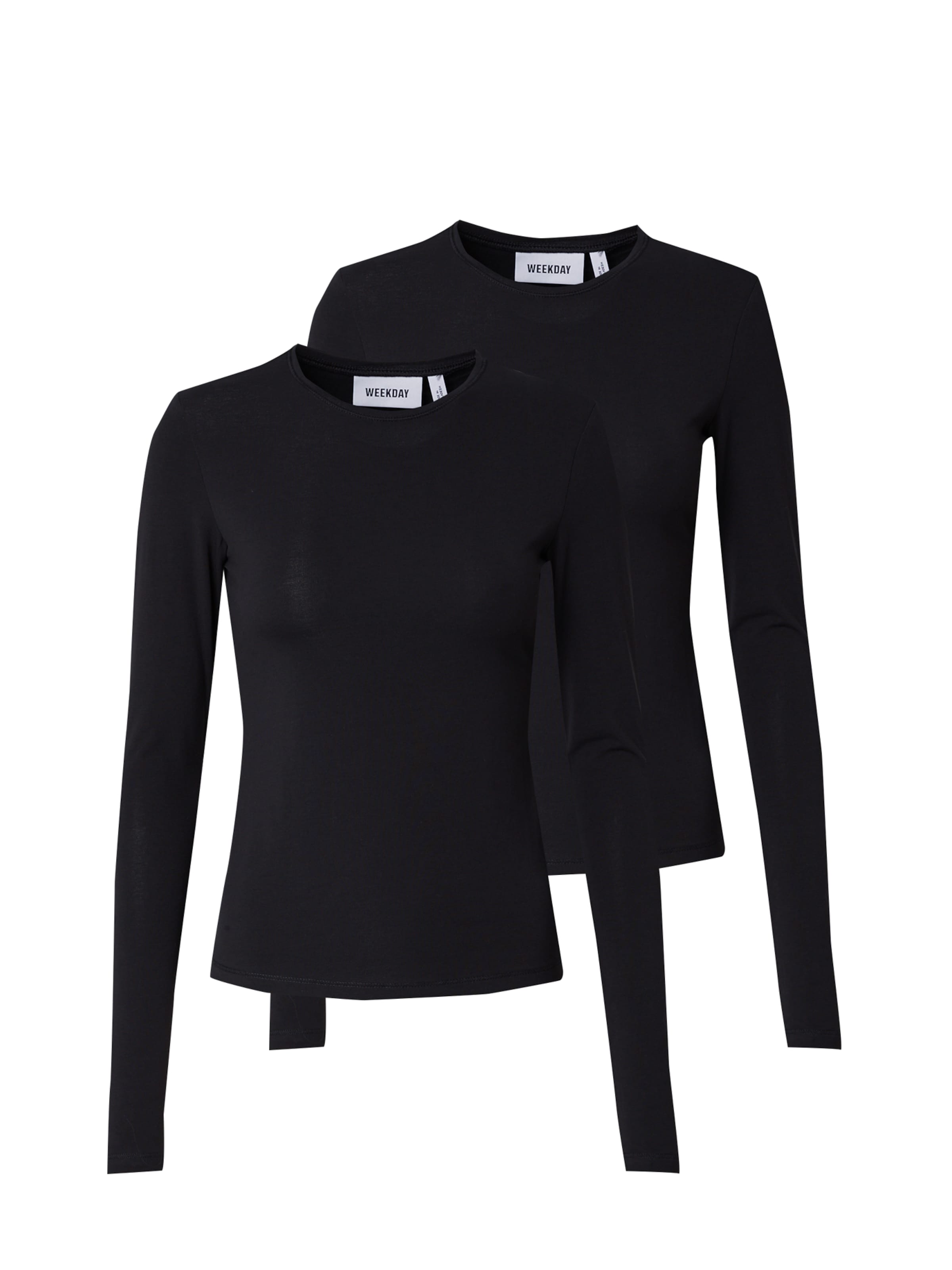 WEEKDAY Koszulka w kolorze czarny