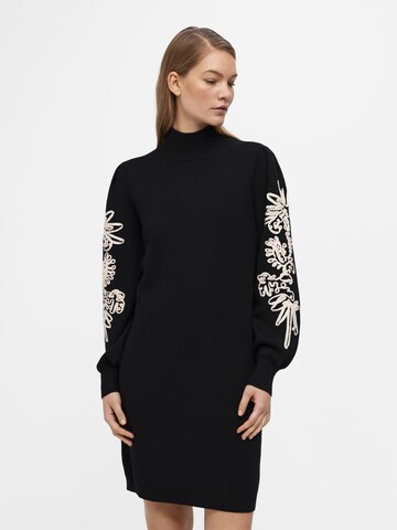 OBJECT Knitted dress 'Joana' in Black: front