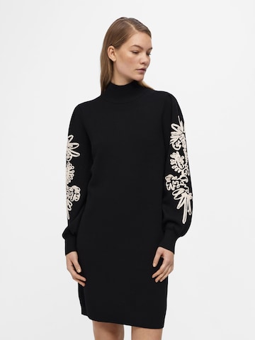 OBJECT Knitted dress 'Joana' in Black: front