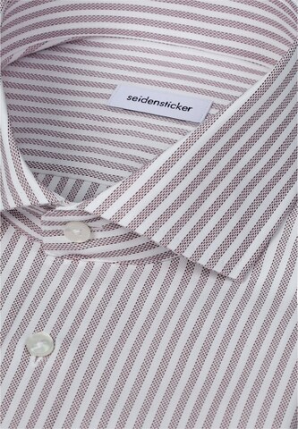 SEIDENSTICKER Slim Fit Hemd in Rot