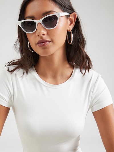 Gina Tricot Μπλουζάκι σε λευκό, Άποψη προϊόντος