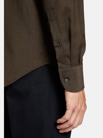 Coupe regular Chemise Boggi Milano en marron