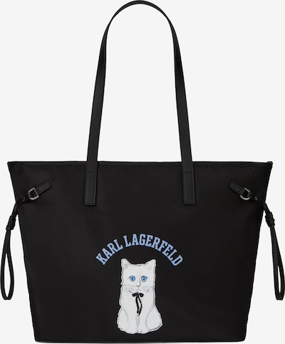 Karl Lagerfeld Shopper torba 'Ikon Choupette' veličine One Size u svijetloplava / crna / bijela, Pregled proizvoda