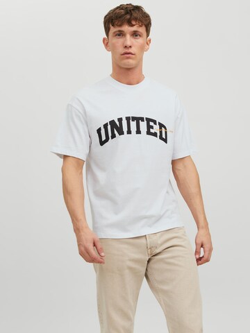 JACK & JONES T-Shirt 'Brink' in Weiß: Vorderseite