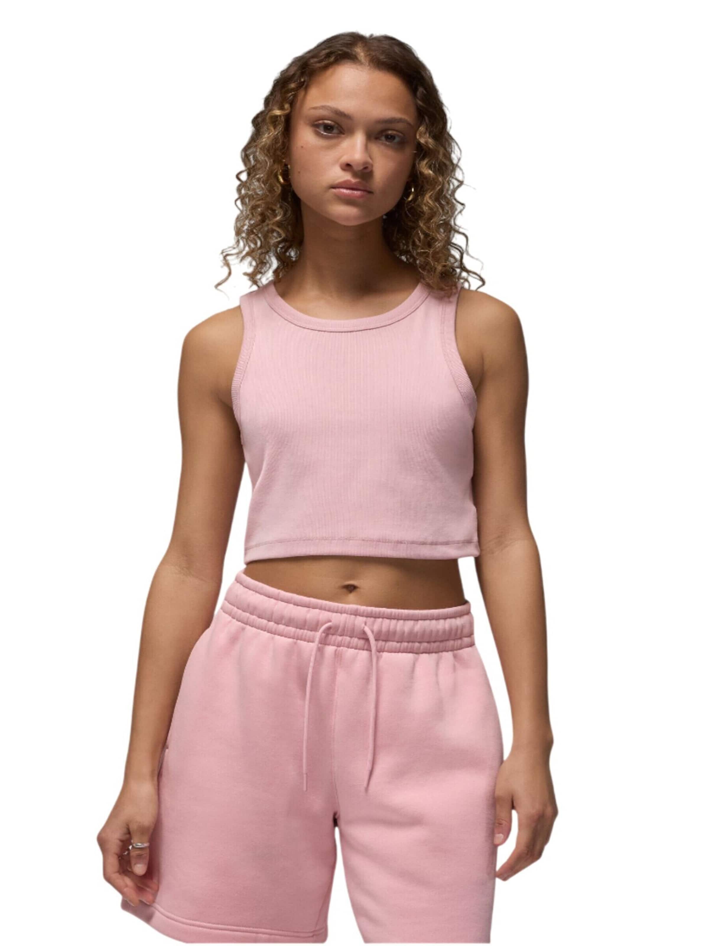 Top di Jordan in rosa: frontale