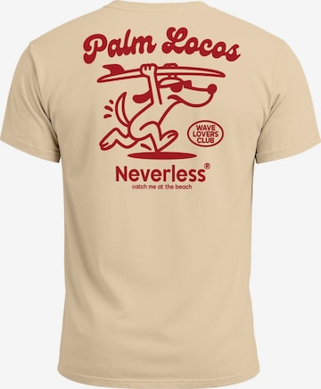 Neverless Shirt 'Palm Locos' in Beige: Vorderseite