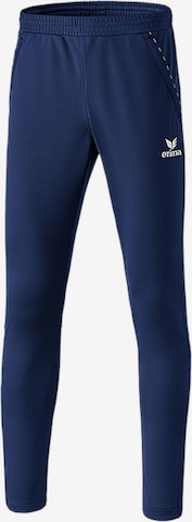 ERIMA Regular Workout Pants in Blue: front