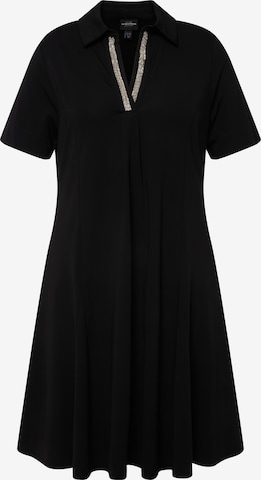 Ulla Popken Shirt Dress in Black: front