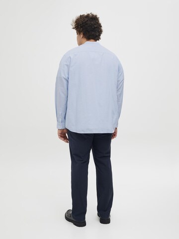 Jack & Jones Plus Slim fit Button Up Shirt 'JJEBreeze' in Blue