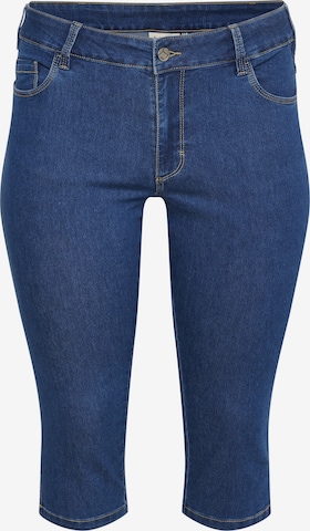 KAFFE CURVE Regular Jeans 'Vicka' in Blauw: voorkant