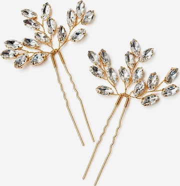 Ornement pour cheveux 'Esther Hairpins Gold' Sally Jane Bridal en or : devant