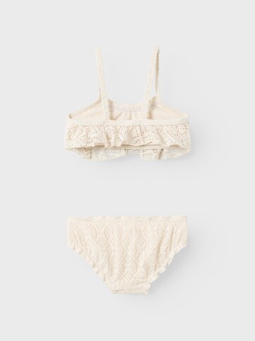 Bustier Bikini NAME IT en blanc