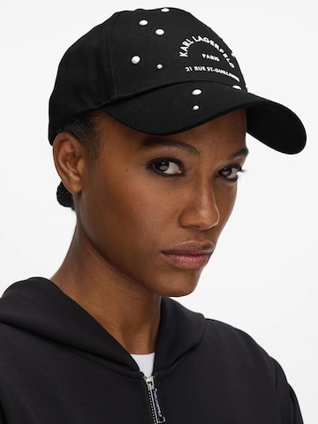 Cappello da baseball 'Rue St-Guillaume' di Karl Lagerfeld in nero