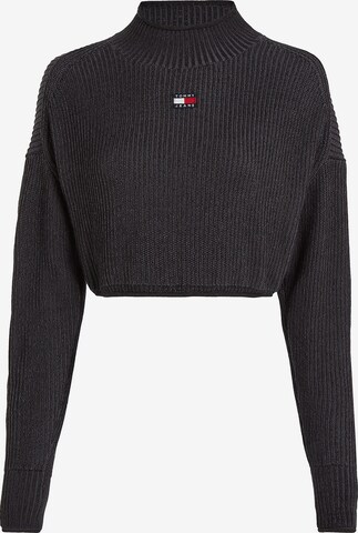 Tommy Jeans Sweater in Black: front