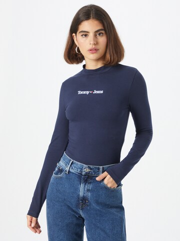 Tommy Jeans Shirt Bodysuit in Blue: front