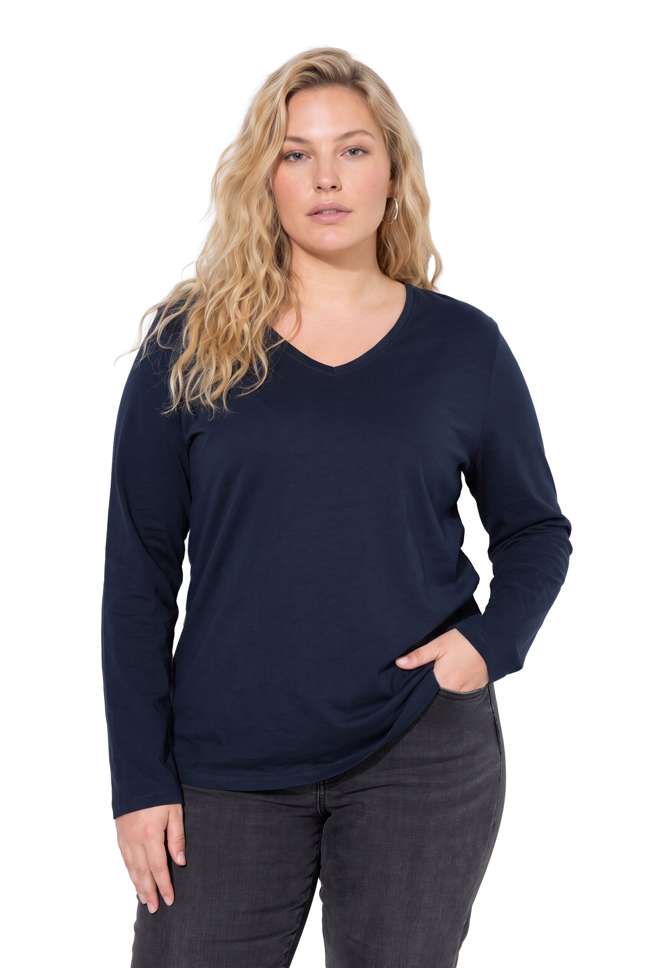 Ulla Popken Shirt in Blue: front