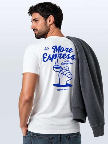 Neverless Shirt 'More Espresso' in White