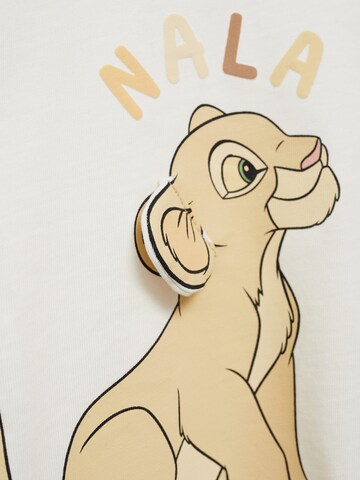 MANGO KIDS Тениска 'Nala' в бяло