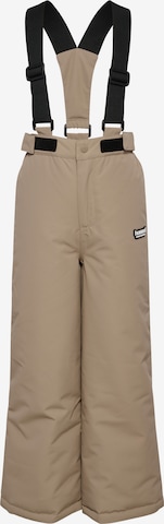 Hummel Outdoor broek in Bruin: voorkant