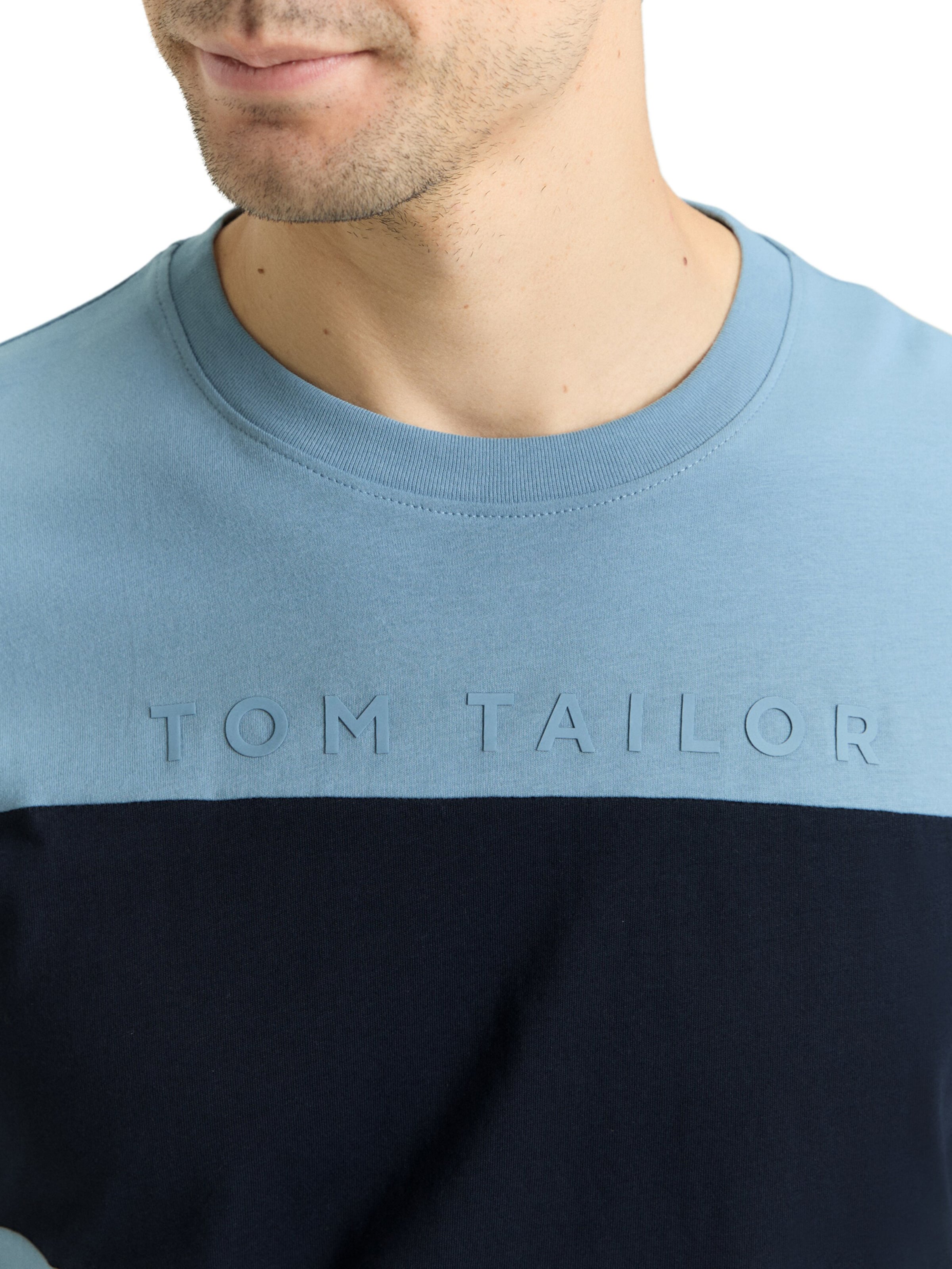 mėlyna TOM TAILOR Marškinėliai