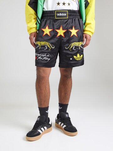 ADIDAS ORIGINALSregular Hlače - crna boja: prednji dio