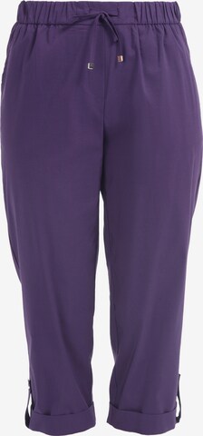HELMIDGE Loose fit Pants in Purple: front