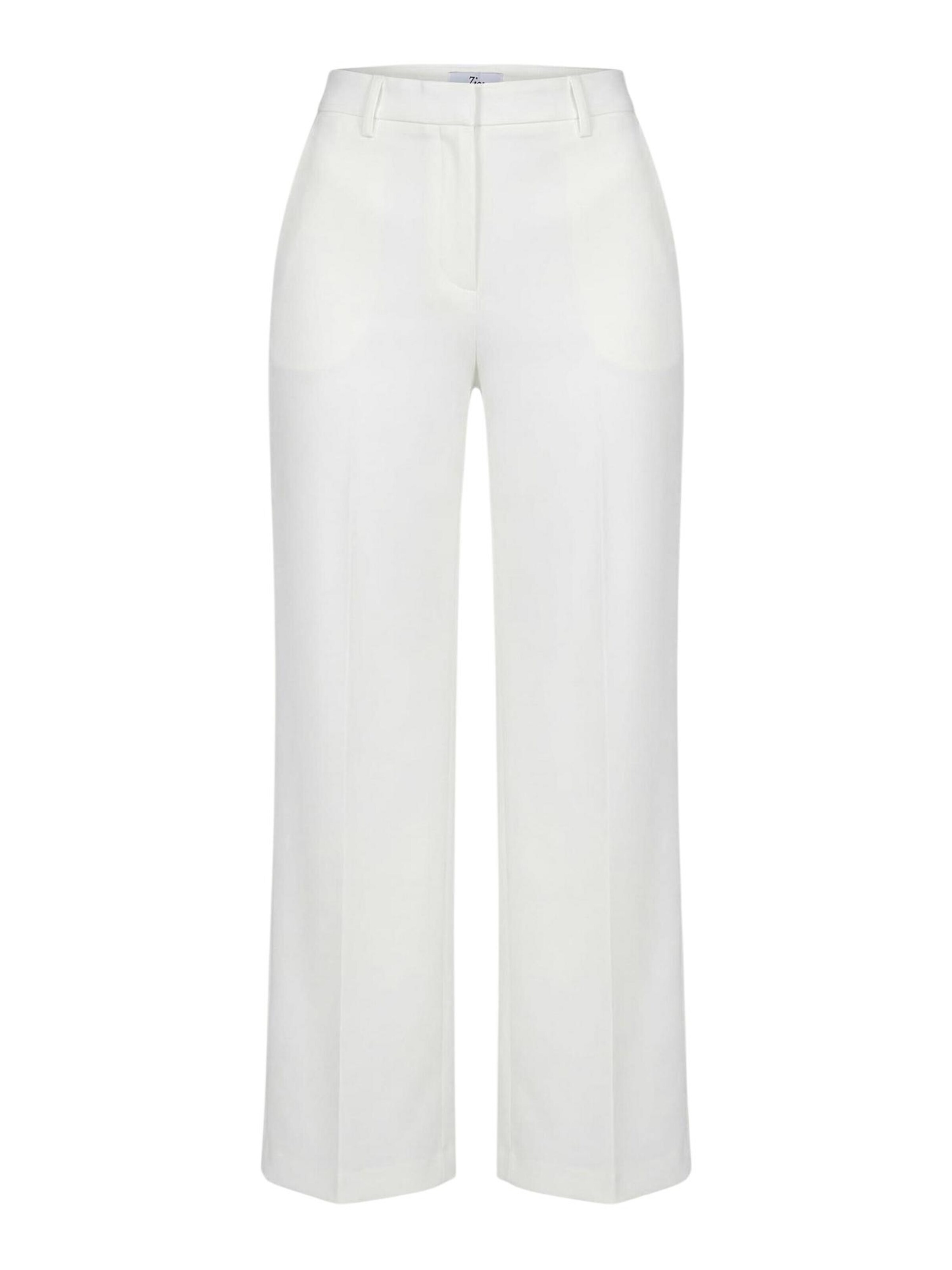 I AM Wide leg Pantalon 'Pantaloni Gamba Ampia PE26199' in Wit: voorkant