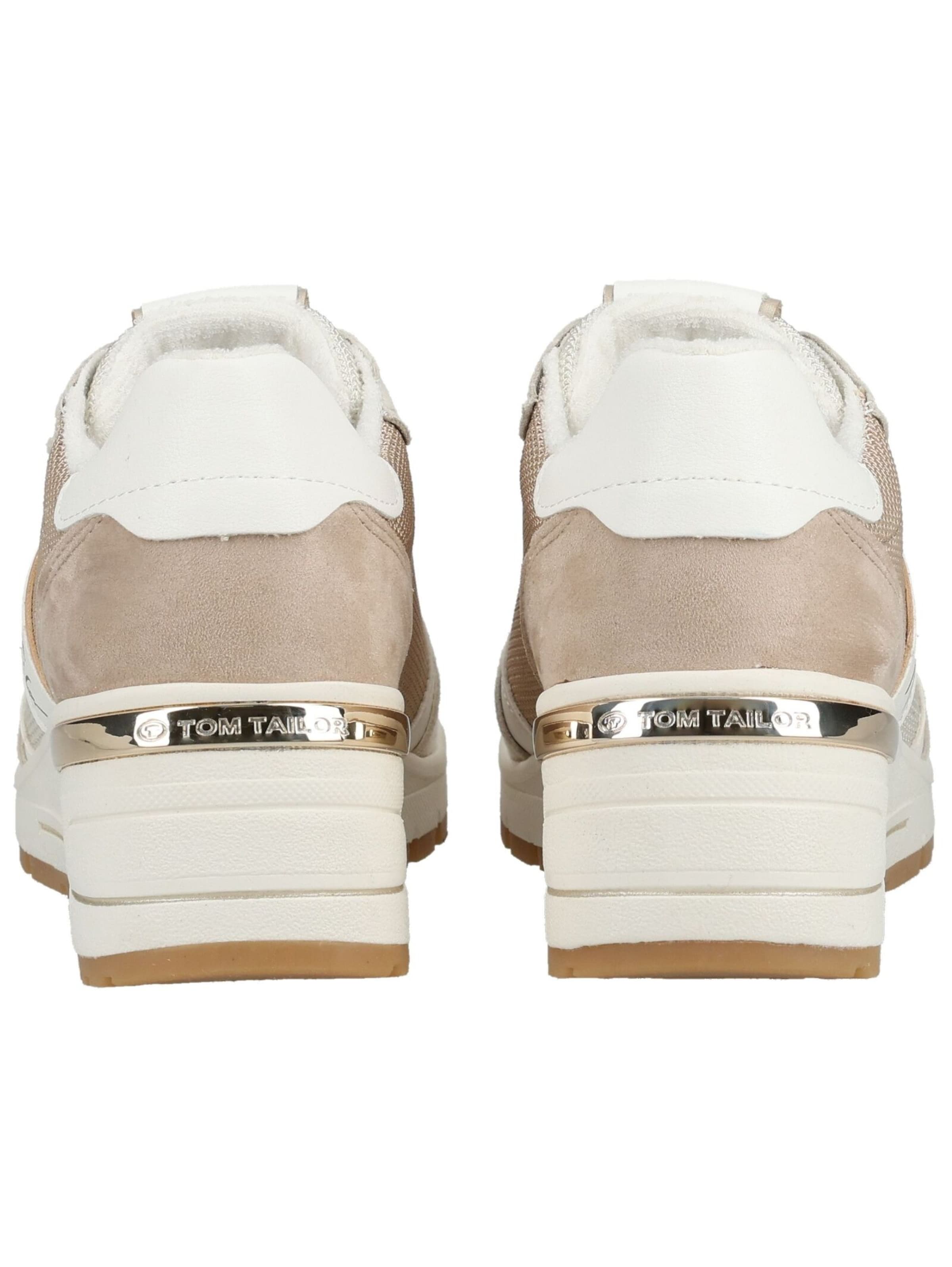 TOM TAILOR Sneakers laag in Beige